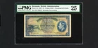 BERMUDA British Administration Banknote P11b , 1937 , 1 Pound , PMG 25