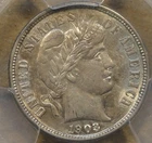 1903-O Barber Dime 10c PCGS Certified AU53