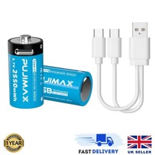 CR123A CR123 3.7V 2550mWh Rechargeable Li-ion Battery  USB Charger For Arlo