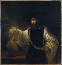 Rembrandt - Aristotle with a Bust of Homer Giclee Fine Art Print on Canvas 36"