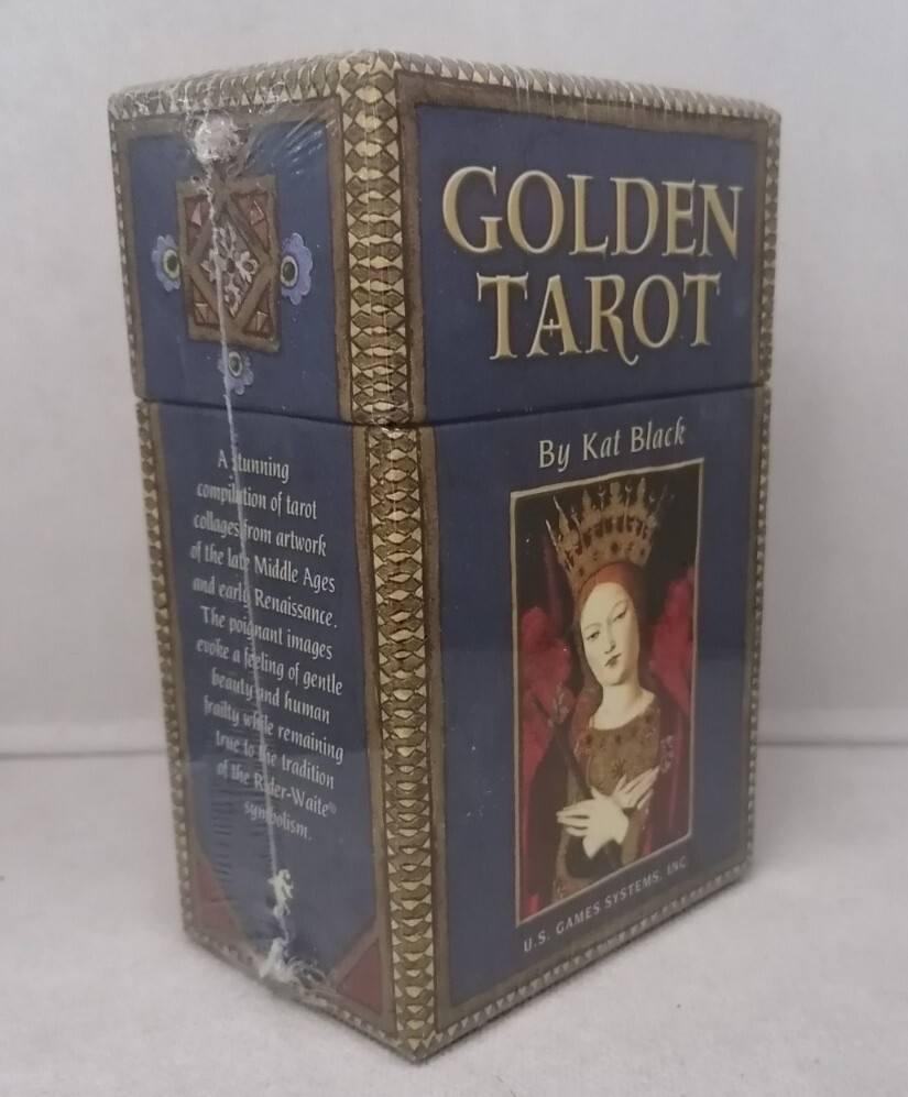 S122 - Us Games Systems - Golden Tarot - Kartendeck Mit Begleitbuch