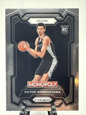 VICTOR WEMBANYAMA 2023-24 Prizm Monopoly NBA ROOKIE RC #81  Antonio Spurs Wemby