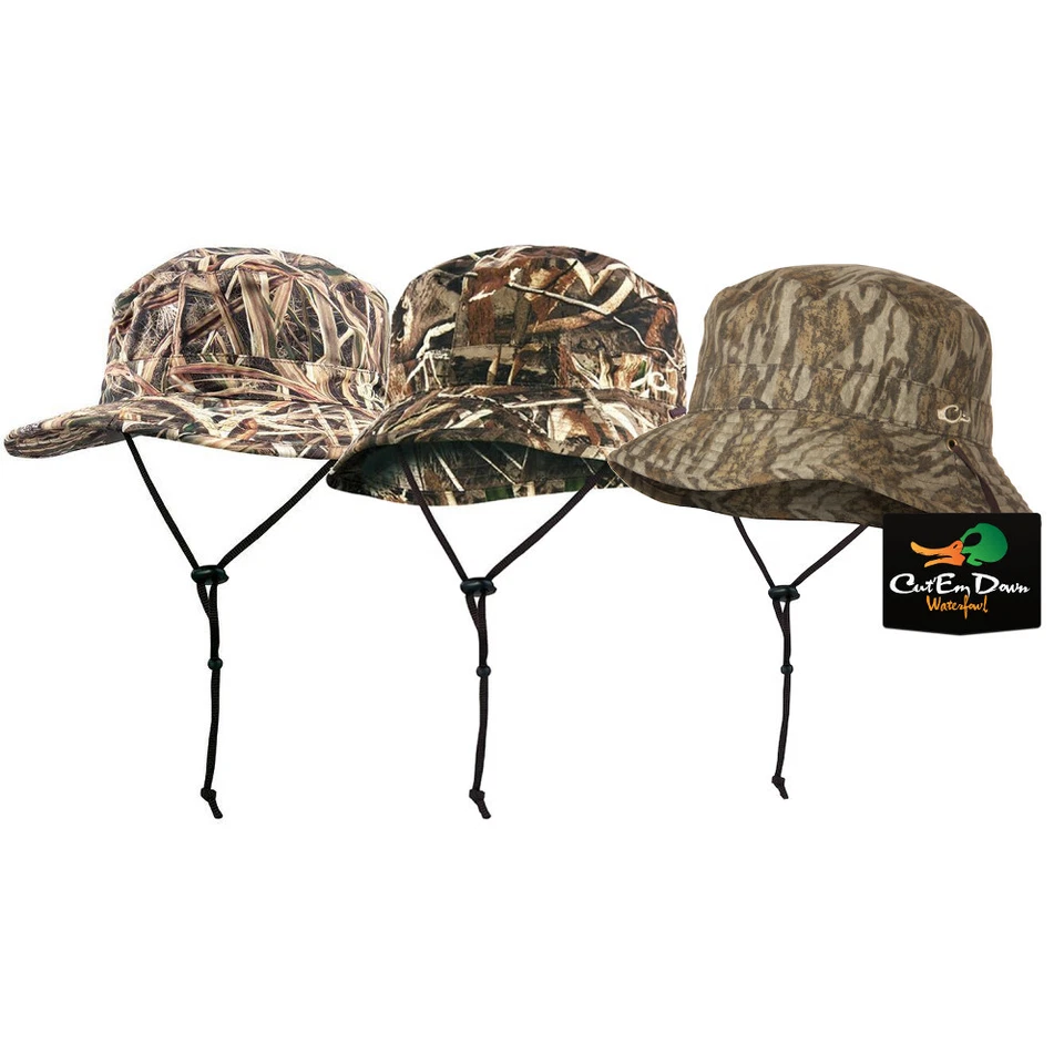 Drake Waterfowl Waterproof Camo Boonie Hat Bucket Hat - Image 2 of 2
