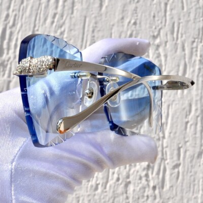 cartier panthere glasses diamond cut