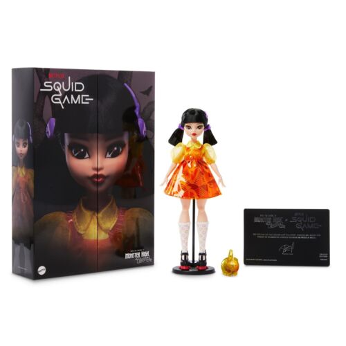 MONSTER HIGH Skullector Squid Game Young-Hee Doll MATTEL CREATIONS *RAR* HYV95 - Bild 2 von 12