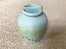 Stunning unique vase ornament with countryside tree design, two matching halves