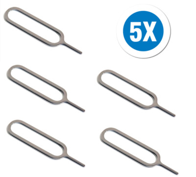 5 x Sim Karte Auswerfer Abzieher Eject Pin Key für iPhone,Samsung,Huawei