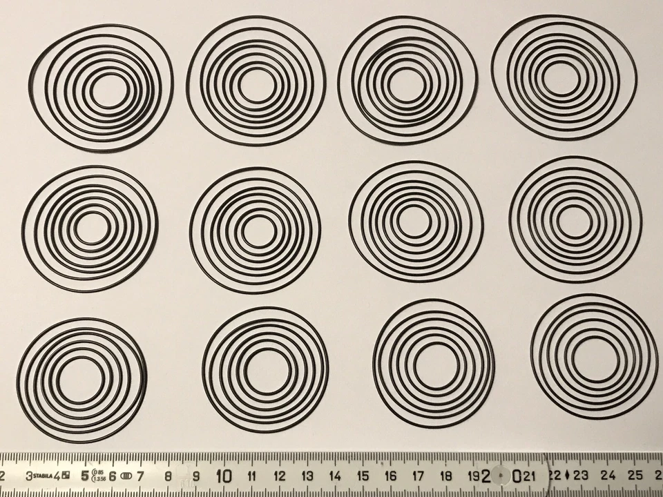 80 x MINI Rundriemen-Sortiment für Tapedecks und CD-Player round rubber belt kit - Bild 3 von 4