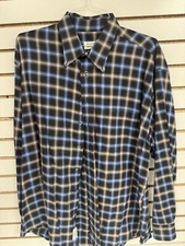 VTG TUTTLE SHIRT BUTTON FRONT DRESS GOLF MADE IN USA MULTI COLOR MEN'S XL BH