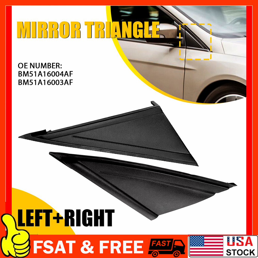 Window Mirror Molding Fender Corner Trim Driver & Passenger For 12-18 Ford Focus