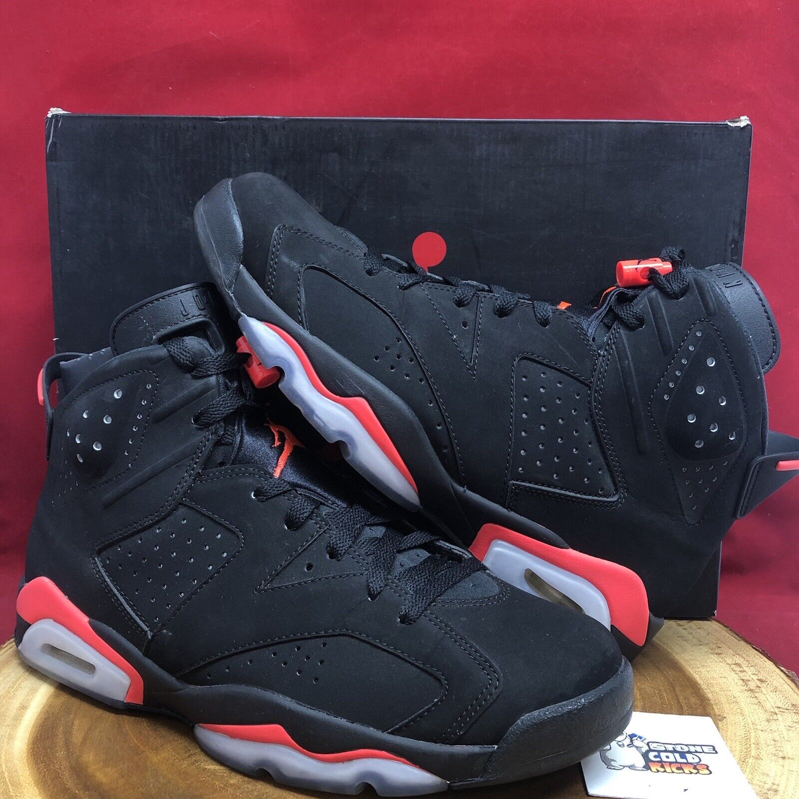 Nike Air Jordan 6 Retro Black Infrared size 11 OG VI 384664–023￼ White Red  IV XI