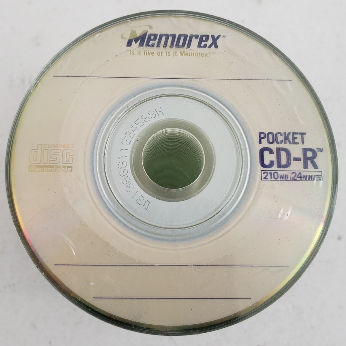 Memorex Pocket CD-R 50 Pack 210MB 24 Minute 24x Multi-Speed - NEW