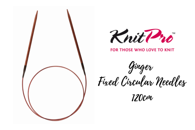 KnitPro Ginger Fixed Circular Needles 120cm 2mm-12mm Knitting Needles