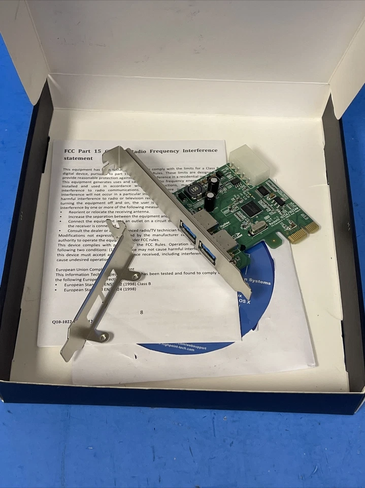 HIGH POINT ROCKETU DUAL USB 3.0 FOR MAC DUAL PORT USB 3.0 SUPER SPEED RAID HBA  - Image 2 of 3