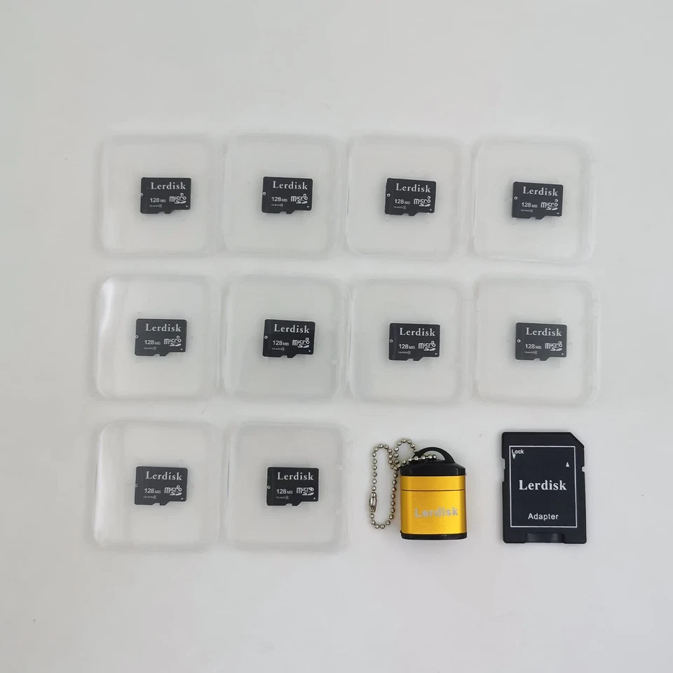 Lerdisk Factory Wholesale Micro SD Card 128MB Pack of 10 in Bulk Small Capaci... - Image 3 of 4