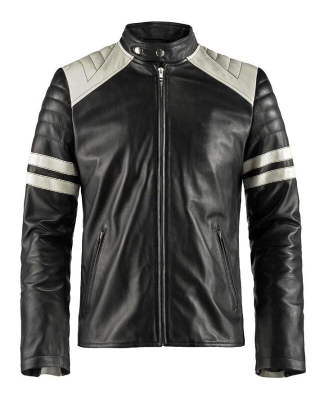 N*e様 glamb Durden leather JKT Tyler Durden Fight Club Black Real Leather Jacket Brad Pitt Mayhem