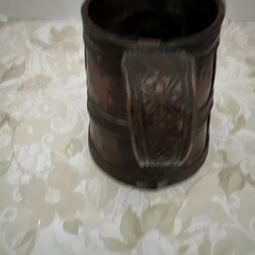Ornate Brass Ritual Vessel 4” Hand Forged Nepal Handle Spout Vintage - Picture 3 of 11