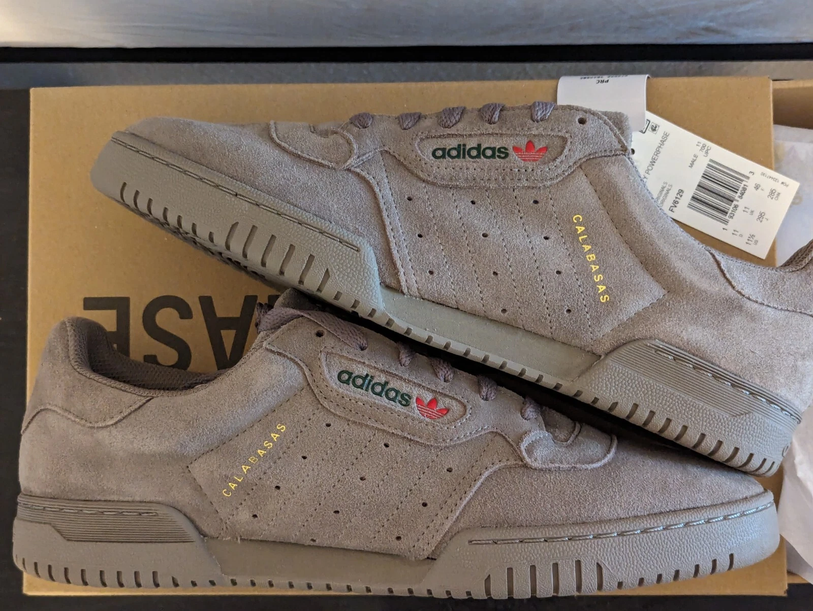 Adidas Yeezy Powerphase Simple Brown taglia 11 5 autentiche rare nuove