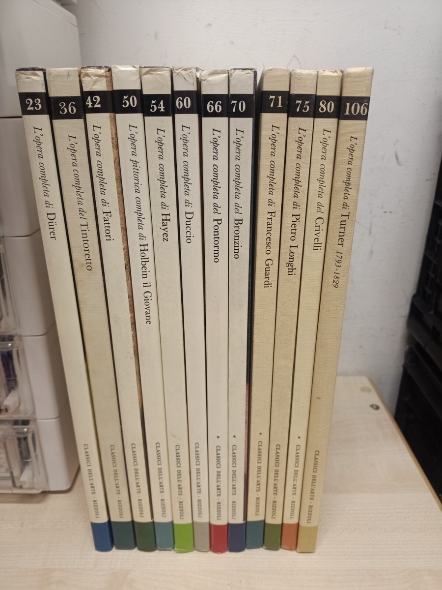 LIBRO L'OPERA COMPLETA DI . CLASSICI DELL'ARTE RIZZOLI scegli