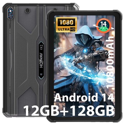 R8 Rugged Android 14 Tablet -10.1inch HD+ Waterproof Tablet, 10800mAh, 12GB +...