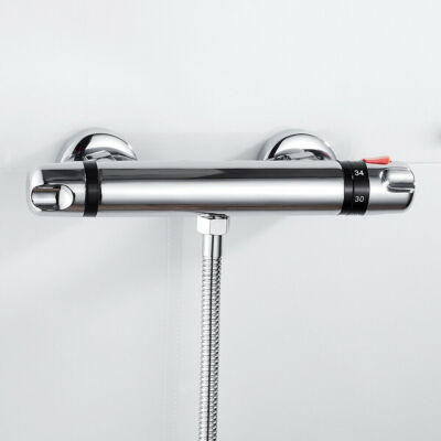 Duschthermostat Armatur Mit Kindersicherung – Vollkupfer Ventilkern, 38°C Schutz, Einstellbar 20-50°C