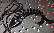 Very Cool Black Fish Bones Necklace