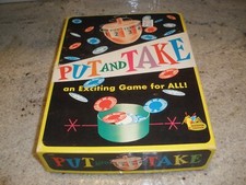 VINTAGE SCHAPER CREATION GAMES PUT AND TAKE 1956