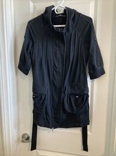 Anthropolgie Hazel Haze Jacket Womens Small Hoodie Hooded 3/4 Sleeve Black
