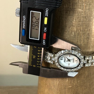 Lafayette Women White Dial Full Pave 20mm Oval Quartz Analog  display picture 1