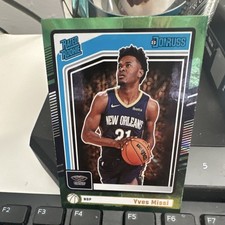 Panini 2024-25 Donruss Yves Missi #217 Rated Rookie Green Holo Laser Pelicans