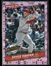 2020 Donruss #H-7 Bryce Harper Highlights Pink Fireworks