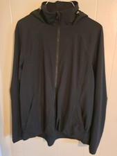 Lululemon Womens Black Gym Running Full Zip Hoodie Jacket Size 6