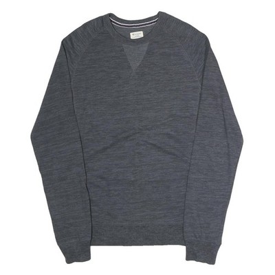 CHAMPION Herren Pullover Sweatshirt grau Rundhals M Baumwollmischung Freizeit