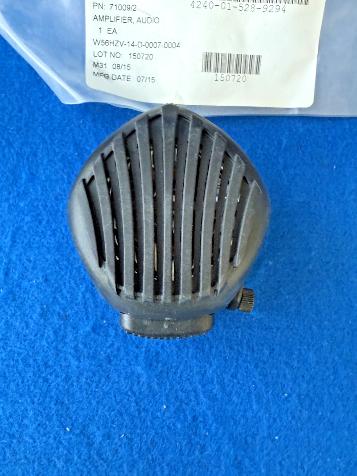 Audio Amplifier VPU Speaker 71009/2 for Avon FM50 / XM50 Respirator Gas Mask