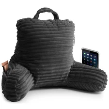 Nestl Reading Pillow for Kids & Teens, Shredded Memory Foam, Luxe Plush Backrest