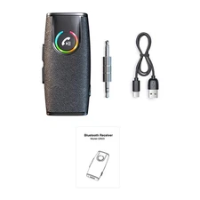 Portable Bluetooth 5.3 Audio Music Receiver Wireless 3.5mm AUX Car Adapter