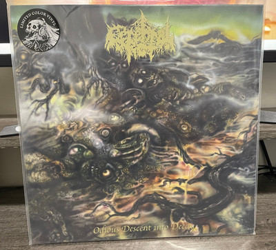 CEREBRAL ROT Odious Descent Into Decay Clear/Green & Black Vinyl LP 20 Buck Spin