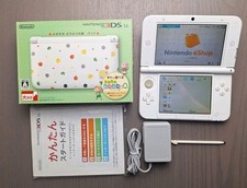 Nintendo 3ds XL Animal Crossing CIB REGION FREE 128GB SD W/ Charger TESTED