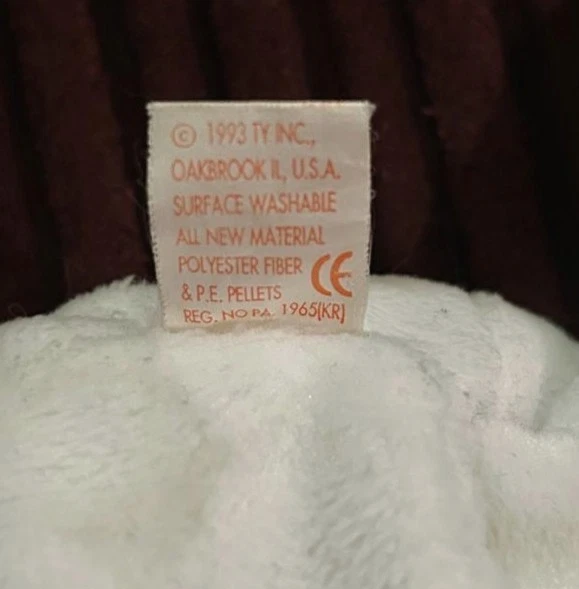 Extremely Rare 1993 Ty Beanie Baby, No Heart Tag - Image 4 of 4