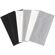6 Pack 9.3x4.7inch Wide Cotton Stretchy Headband Large Sports Head Bands