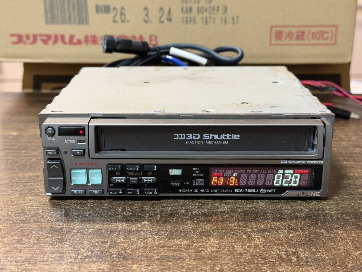 アルパイン プロセッサー EXA-G370 CDチェンジャー 3DA-7885J Rare Vintage Alpine 3DA 7885J 1DIN 3CD Head Unit JDM Tested