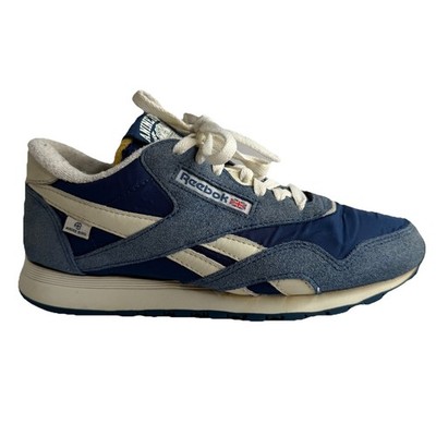 Reebok Anine Bing Classic Sneakers Women's Lace Up Nylon Suede Blue/White Sz 6.5