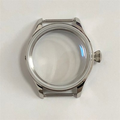 41mm Arched Mineral Crystal Watch Case For ETA 6497/6498/ST3600/3621 Movement