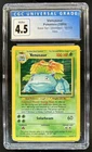 1999 Pokemon Unlimited Venusaur Rare Holo #15/102 CGC 4.5
