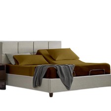 Flex Top King Fitted Sheet Sleep Number 1-Piece Half Split 15 Inch Deep Taupe