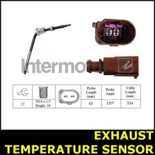 Sensor de temperatura de escape EGT antes de DPF se adapta a ŠKODA FABIA RAPID marrón III 44C2