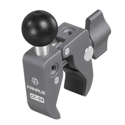 FANAUE Lenker Base Mount starke Rutenklemme mit 1'' Kugel für Schienen grau 