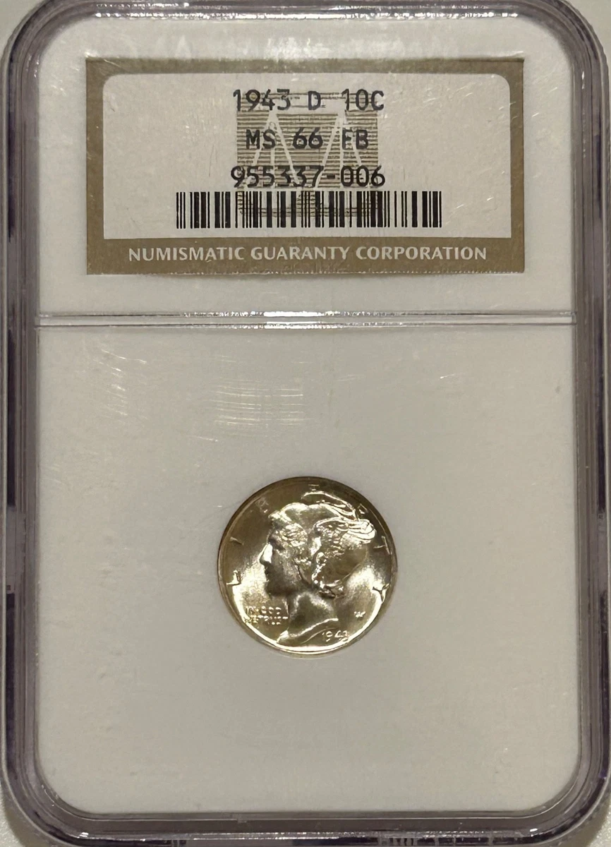 MS 66 Graded 1943 Year Mercury Dimes (1916-1945) for sale | eBay