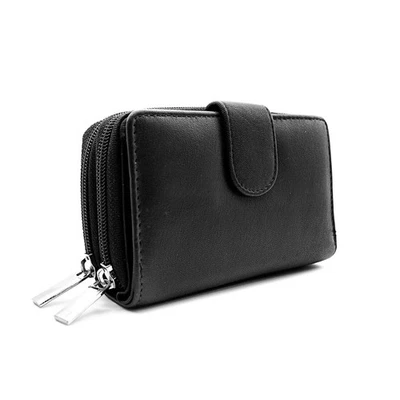 WINSTON HIDE Womens Purse Real Leather FRID Card Coin Holder Ladies Small Zip Wallet