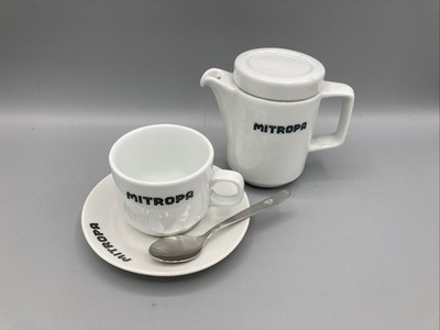 Original Mitropa Geschirr - Mokkaset mit Mokkalöffel
